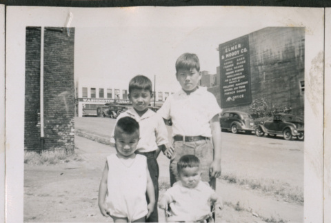 Photo of four children (ddr-densho-483-784)