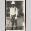 A man wearing hiking gear (ddr-densho-278-67)