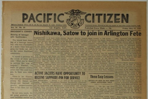 Pacific Citizen, Vol. 46, No.20 (May 16, 1958) (ddr-pc-30-20)