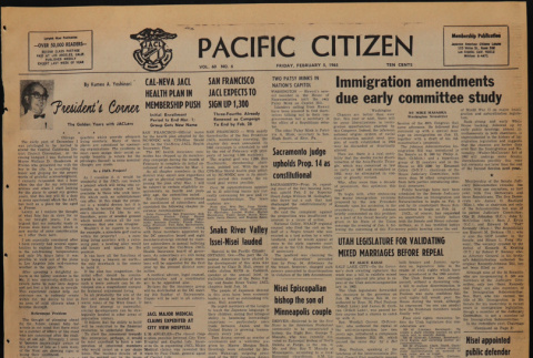 Pacific Citizen, Vol. 60, No. 6 (February 5, 1965) (ddr-pc-37-6)