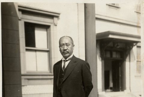 A man standing on steps (ddr-njpa-1-1738)
