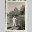 A man next to a lake (ddr-densho-298-90)