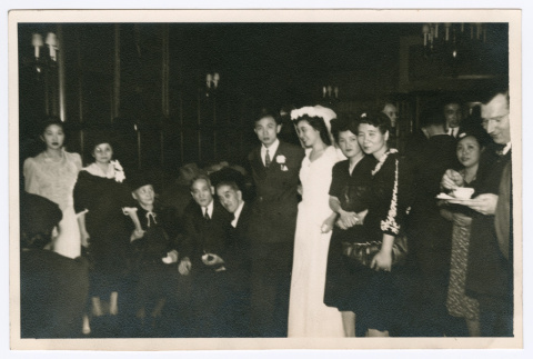 Group Photo of wedding reception (ddr-densho-446-391)