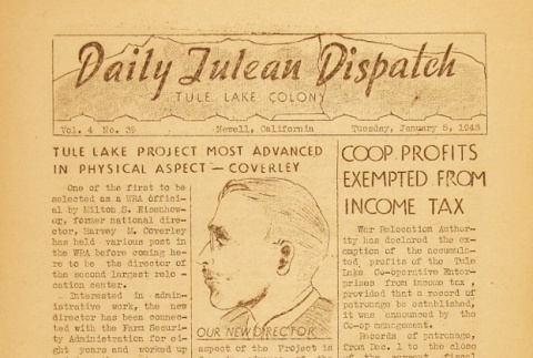 Tulean Dispatch Vol. IV No. 39 (January 5, 1943) (ddr-densho-65-127)