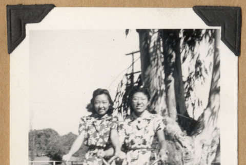 Two girls with bicycles (ddr-densho-542-234)
