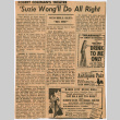 Clipping with review of The World of Suzie Wong (ddr-densho-367-278)