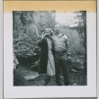 A couple drinking in the woods (ddr-densho-338-237)