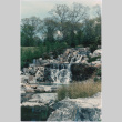 Waterfall and pond at the Schulman project. (ddr-densho-377-190)