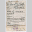 Takeo Isoshima's military discharge paperwork (ddr-densho-477-190)