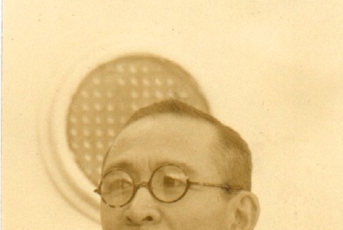 Man wearing leis (ddr-njpa-4-2878)