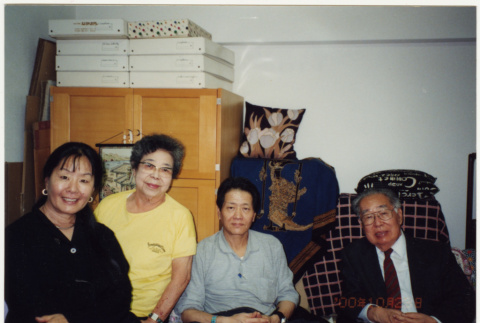Masako, unknown woman, Norman (?) and Henri Takahashi (ddr-densho-426-422)