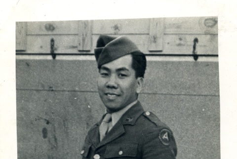 Danny Y. Teruda in uniform (ddr-densho-22-301)
