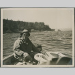 Bill Yorozu fishing in Neah Bay (ddr-densho-201-995)