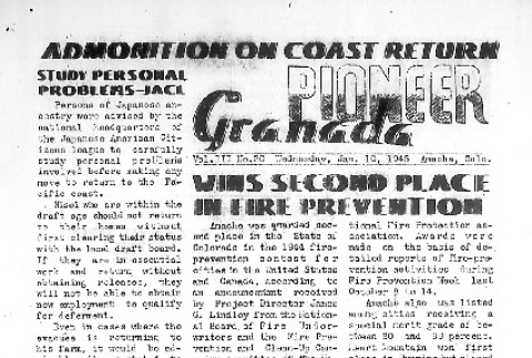 Granada Pioneer Vol. III No. 20 (January 10, 1945) (ddr-densho-147-233)