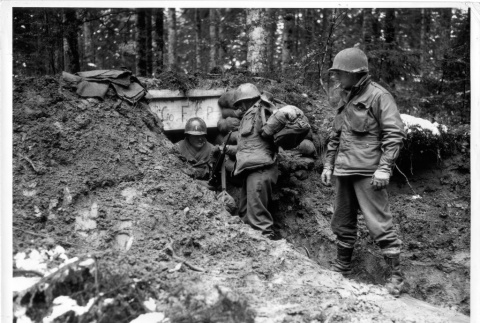 Command post on the front lines (ddr-densho-114-74)
