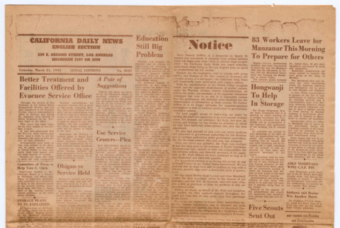 California Daily News (Saturday, March 21, 1942) Final Edition No. 3647 (ddr-densho-416-31)