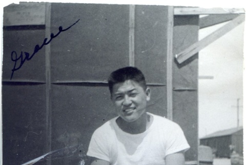 Signed photograph of Yank Sawamura (ddr-manz-6-114)
