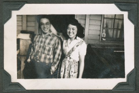 Smiling man and woman (ddr-densho-463-194)