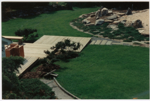 Deck with rock garden (ddr-densho-377-2433)