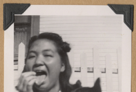 Girl with a dog (ddr-densho-542-219)