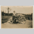 Japanese American woman on a motorcycle (ddr-densho-26-131)