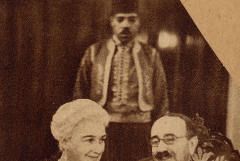 Clipping regarding Mabel Stimson and Sesostris Sidarouss Pasha (ddr-njpa-1-1963)