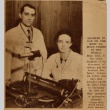 Newspaper clipping regarding Irene Joliot Curie and Frederick Joliot (ddr-njpa-1-69)