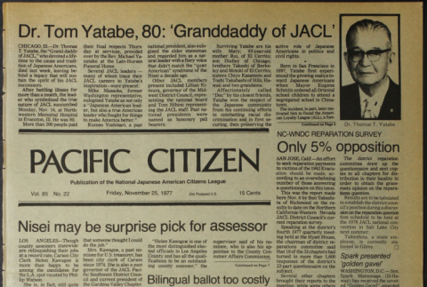 Pacific Citizen, Vol. 85, No. 22 (November 25, 1977) (ddr-pc-49-46)