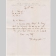 Letter from Felix Augenfeld to Kaneji Domoto (ddr-densho-329-91)