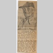 Newspaper clipping regarding Marc A. Mitscher (ddr-njpa-1-897)