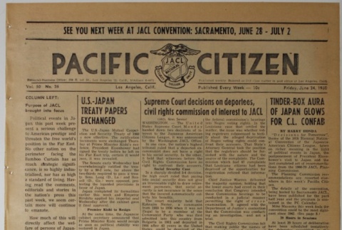 Pacific Citizen, Vol. 50, No.26 (June 24, 1960) (ddr-pc-32-26)