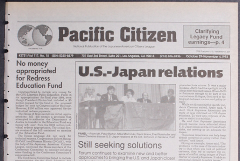 Pacific Citizen, Vol. 117, No. 15 (October 29-November 4,1993) (ddr-pc-65-40)