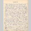 Diary entry, August 27, 1944 (ddr-densho-72-87)