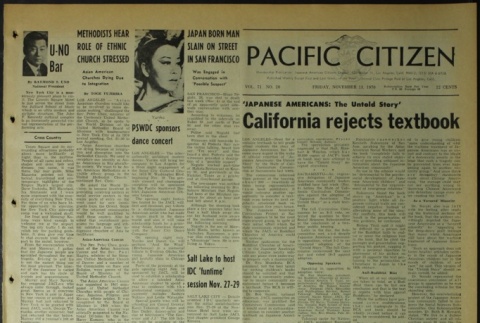Pacific Citizen, Vol. 71, No. 20 (November 13, 1970) (ddr-pc-42-45)