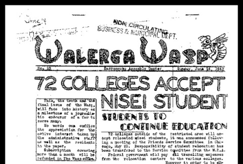 Walerga wasp, no. 10 (June 14, 1942) (ddr-csujad-55-2515)