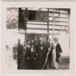 Group standing outside house (ddr-densho-426-50)