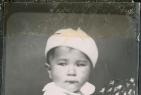 Baby in white beret (ddr-densho-483-618)