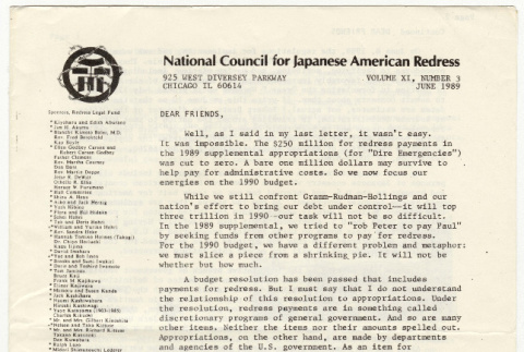 National Council for Japanese American Redress Vol. 11 No. 3 (ddr-densho-352-47)