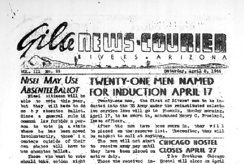 Gila News-Courier Vol. III No. 99 (April 8, 1944) (ddr-densho-141-254)