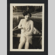 Photograph of Suzuki family member at 1928 Sacramento State Fair (ddr-csujad-55-2652)