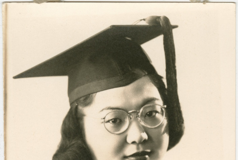 University of Washington Graduation Portrait of Michiko Nishisaka (ddr-densho-474-123)