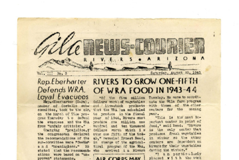 Gila news-courier, vol. 3, no. 3 (August 28, 1943) (ddr-csujad-42-172)