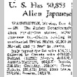 U.S. Has 50,853 Alien Japanese (December 8, 1941) (ddr-densho-56-523)