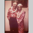 Chester and Agnes Sakura wearing leis (ddr-densho-523-650)