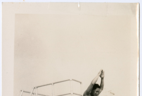 Man Standing on Diving Board (ddr-densho-368-616)