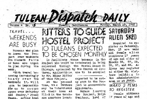 Tulean Dispatch Vol. 4 No. 93 (March 12, 1943) (ddr-densho-65-356)