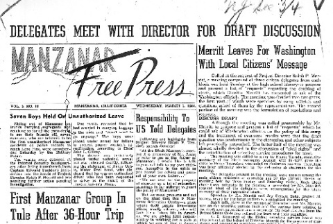 Manzanar Free Press Vol. 5 No. 18 (March 1, 1944) (ddr-densho-125-215)