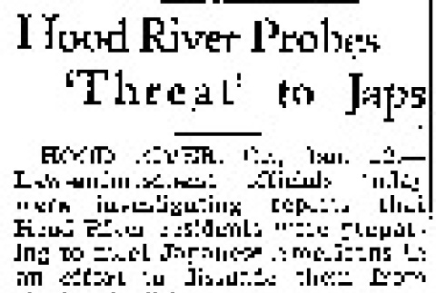 Hood River Probes 'Threat' to Japs (January 12, 1945) (ddr-densho-56-1095)