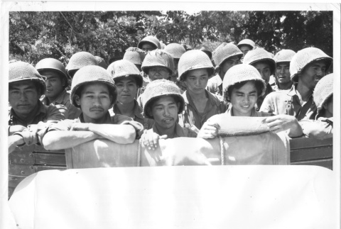 Nisei soldiers leaving for reserve (ddr-densho-114-118)