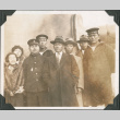 Ship's passengers posing with members of the crew (ddr-densho-483-541)
